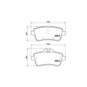 накладки BREMBO P 50 099