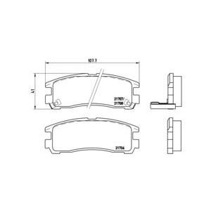 накладки BREMBO P 54 012 