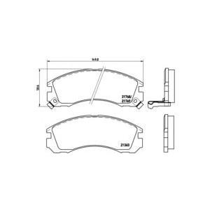 накладки BREMBO P 54 017 