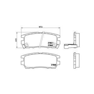 накладки BREMBO P 54 018 