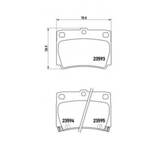 накладки BREMBO P 54 026 