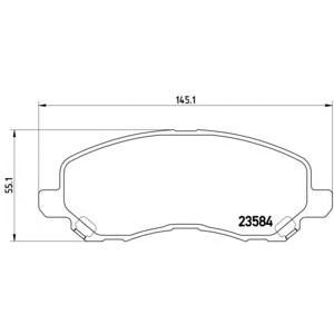 накладки BREMBO P 54 030 