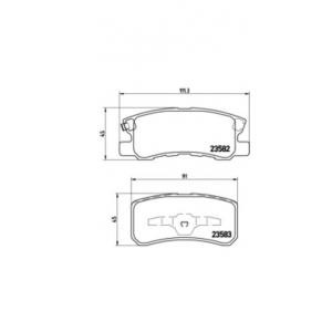 накладки BREMBO P 54 031