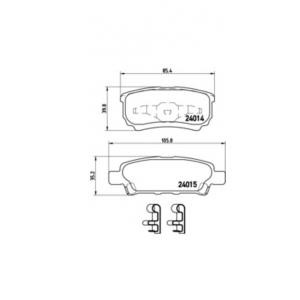 накладки BREMBO P 54 034 