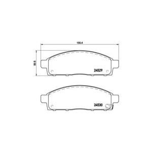 накладки BREMBO P 54 038 