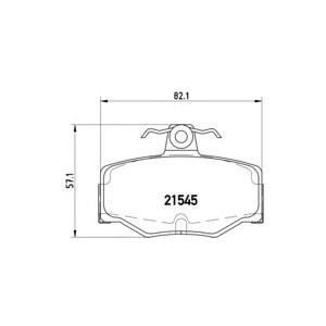 накладки BREMBO P 56 024 