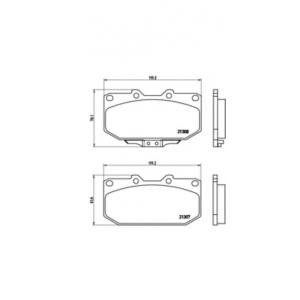 накладки BREMBO P 56 025 