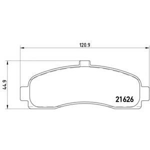 накладки BREMBO P 56 031 