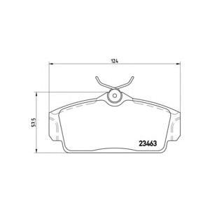 накладки BREMBO P 56 036 
