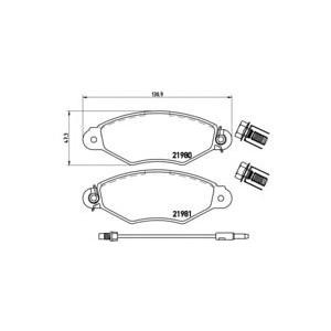 накладки BREMBO P 56 038
