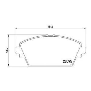 накладки BREMBO P 56 044 