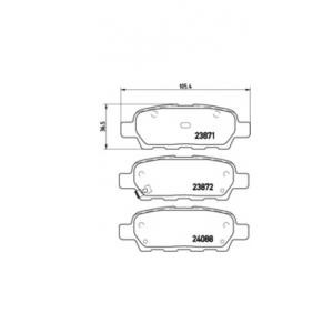 накладки BREMBO P 56 046 
