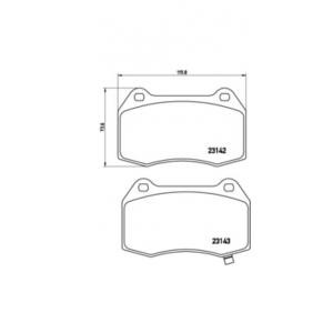 накладки BREMBO P 56 047 
