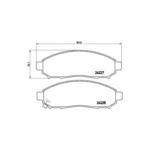накладки BREMBO P 56 059 