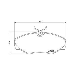 накладки BREMBO P 56 061
