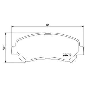 накладки BREMBO P 56 062 