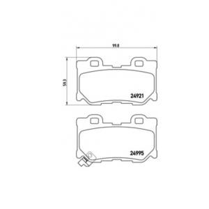накладки BREMBO P 56 085 