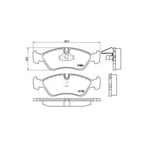 накладки BREMBO P 59 017