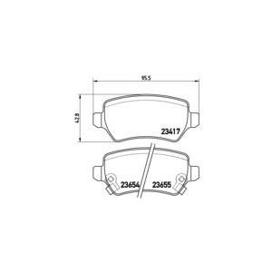 накладки BREMBO P 59 038