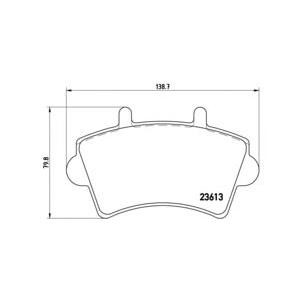 накладки BREMBO P 59 039 