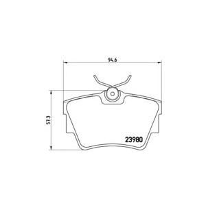 накладки BREMBO P 59 041 