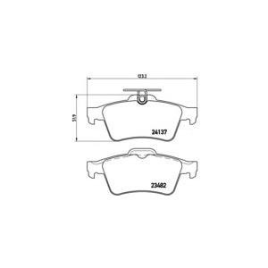 накладки BREMBO P 59 042 