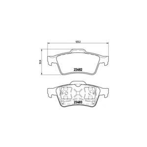 накладки BREMBO P 59 044 