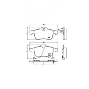 накладки BREMBO P 59 045 