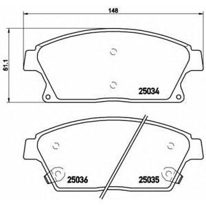 накладки BREMBO P 59 077