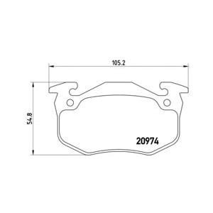 накладки BREMBO P 61 032 