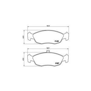 накладки BREMBO P 61 051 