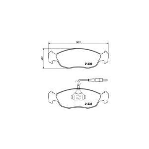 накладки BREMBO P 61 054 
