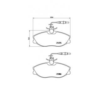 накладки BREMBO P 61 057 