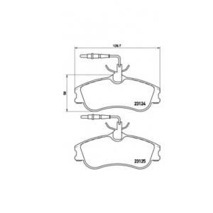 накладки BREMBO P 61 060 
