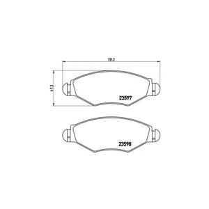 накладки BREMBO P 61 063 