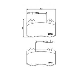 накладки BREMBO P 61 064 