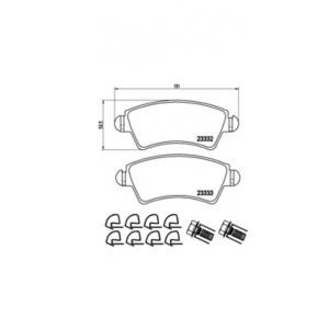 накладки BREMBO P 61 067 