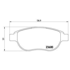 накладки BREMBO P 61 068 