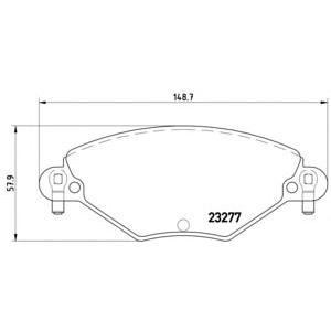 накладки BREMBO P 61 071 