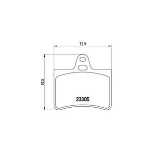 накладки BREMBO P 61 073 