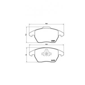 накладки BREMBO P 61 076 