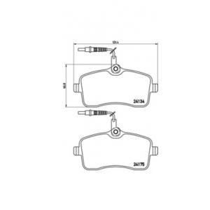 накладки BREMBO P 61 077 