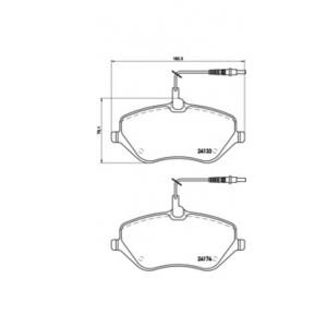 накладки BREMBO P 61 078 