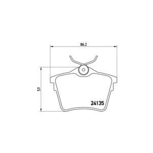 накладки BREMBO P 61 079 