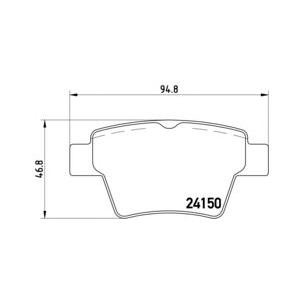 накладки BREMBO P 61 080