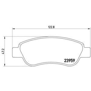 накладки BREMBO P 61 081 