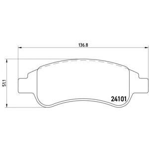 накладки BREMBO P 61 082