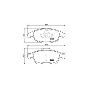 накладки BREMBO P 61 083 