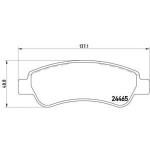 накладки BREMBO P 61 091 