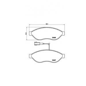 накладки BREMBO P 61 092